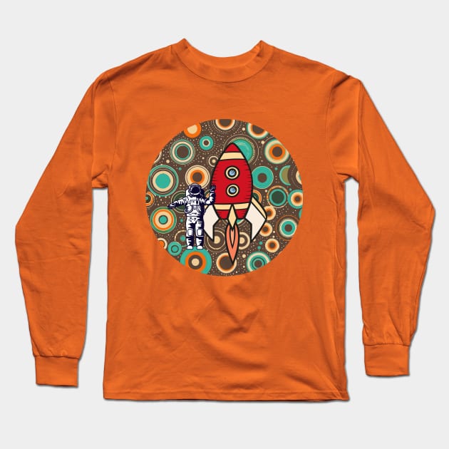 Rocket Man Long Sleeve T-Shirt by Junomoon23